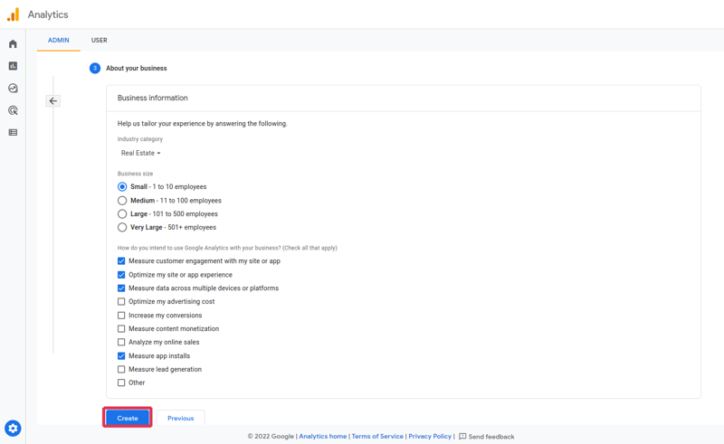 Business information google analytics